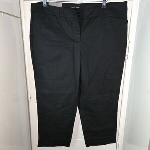 Hilary Radley Black Trousers with Blue Trim